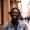 Smiling person